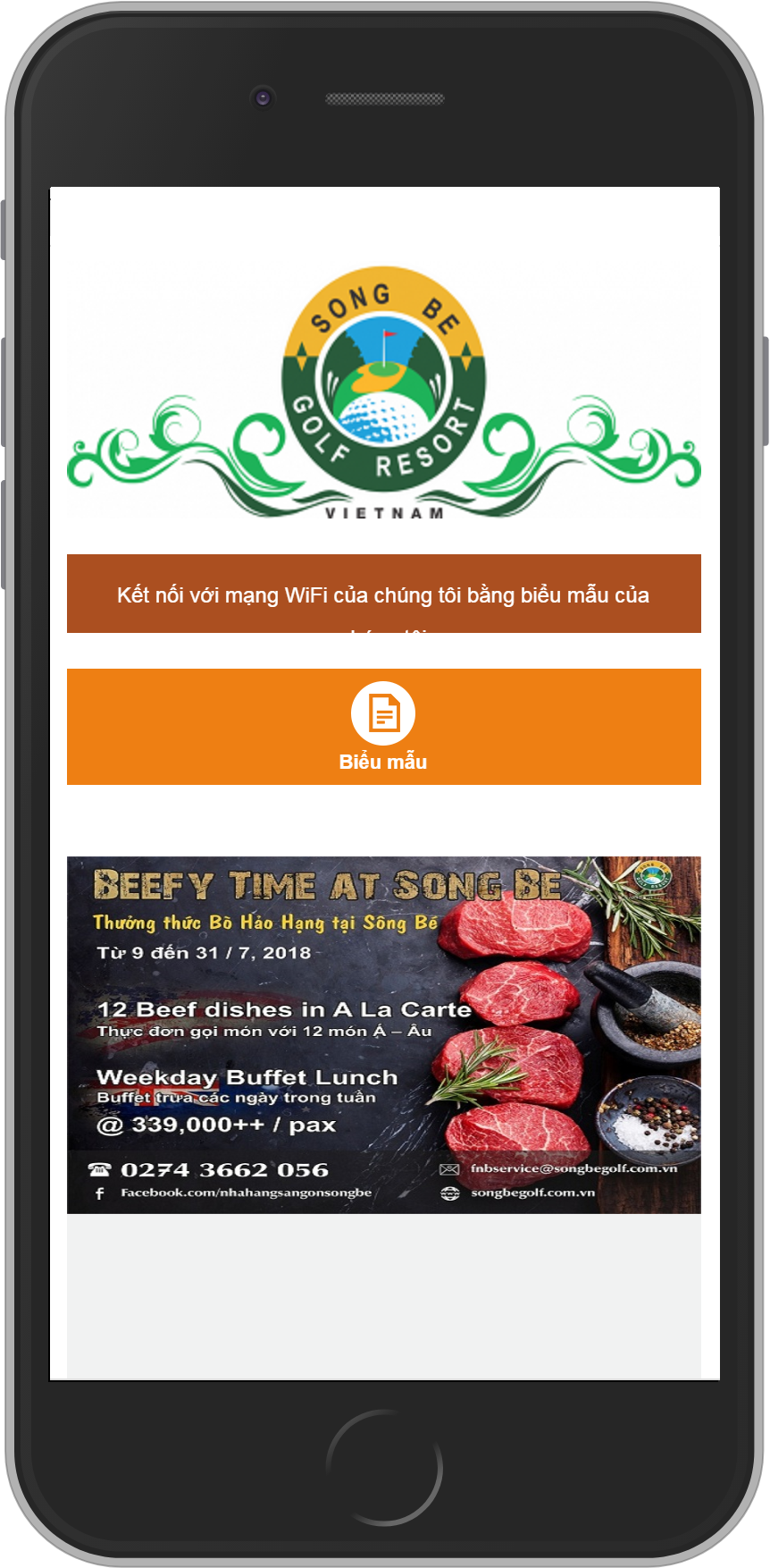 WiFi Marketing tại Sân Golf Sông Bé Bình Dương